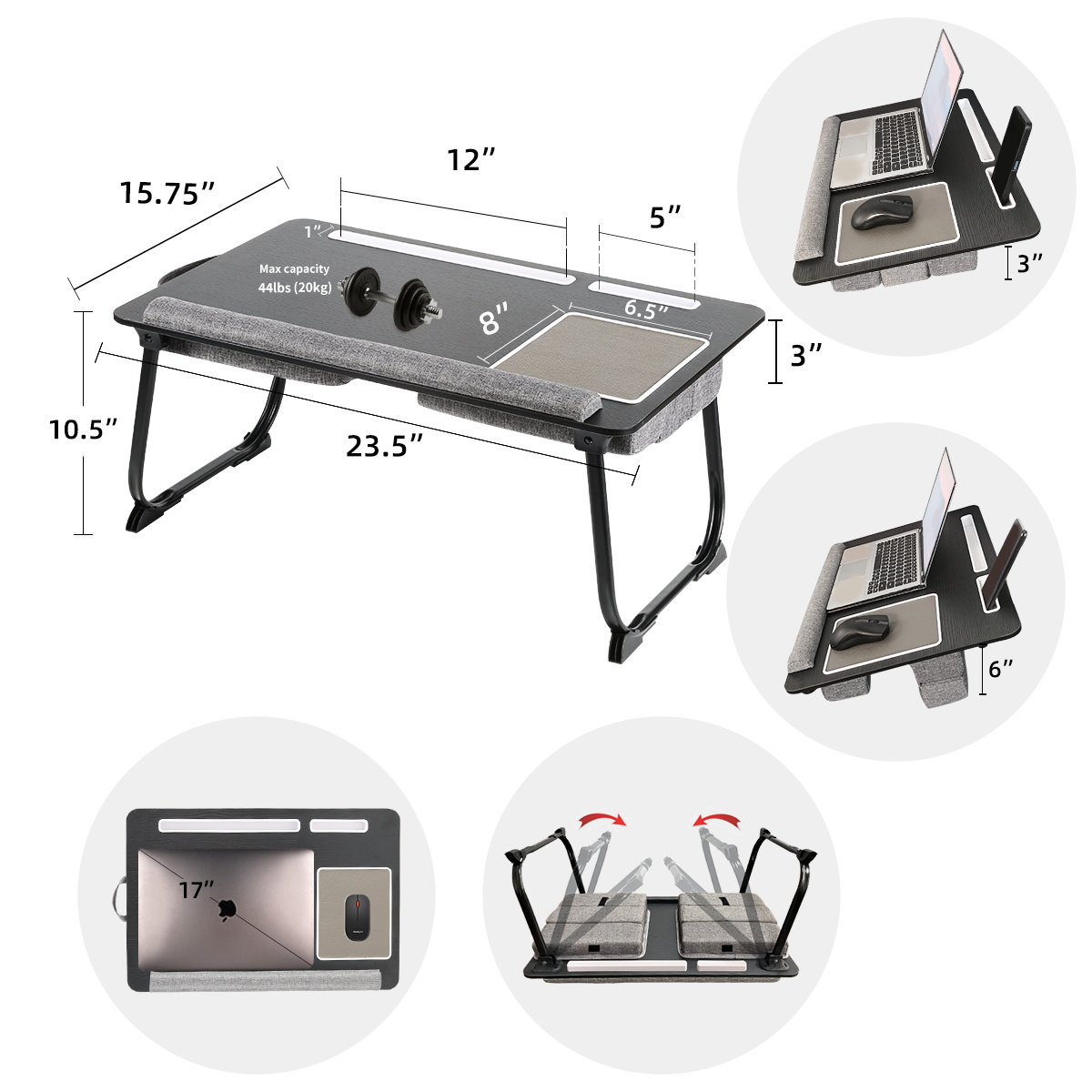 Przenośny stolik łóżkowy MUMUC – Inversion Table Fold recenzja i cena
